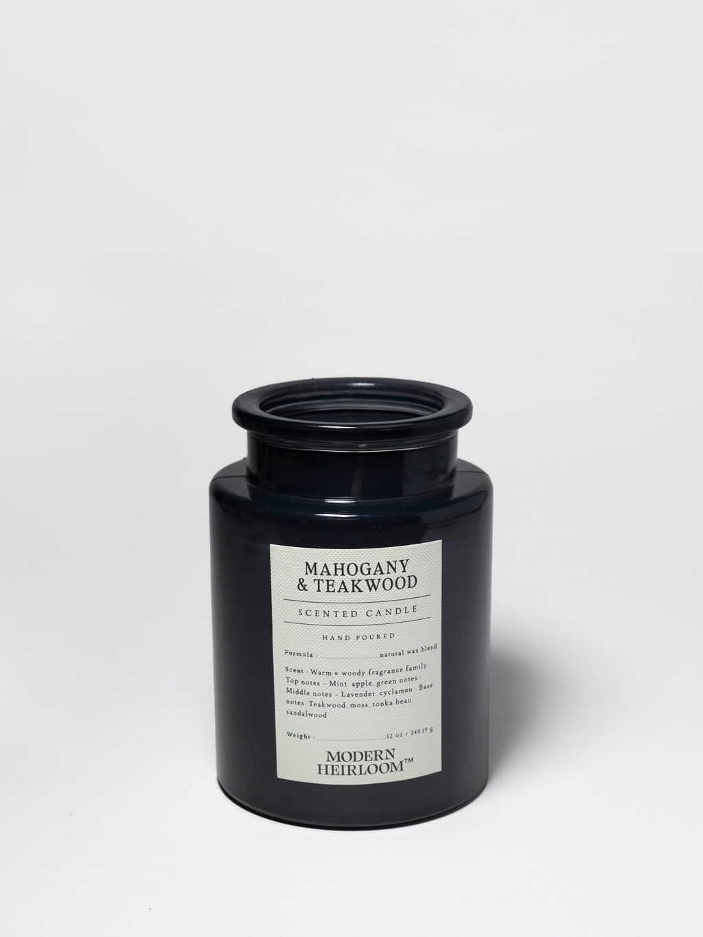 Aromatic Mahogany & Teakwood 12 oz scented candle